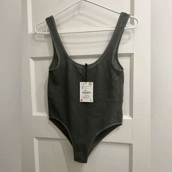 ZARA PERFORATED BODY SUIT - Picture 2 of 7